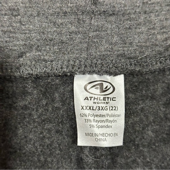 Athletic Works Grey Soft Sweatpants XXXL - Picture 4 of 6